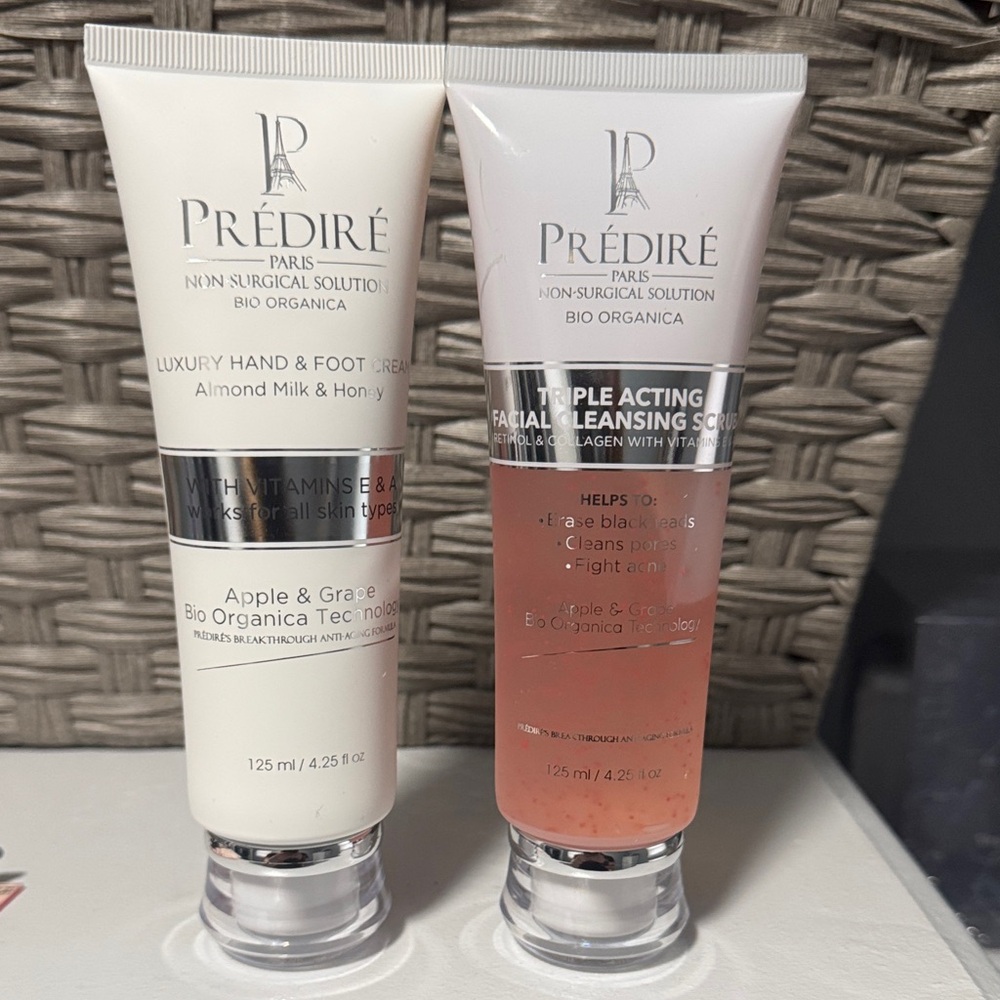 Prédiré Paris Triple Acting Facial Cleansing Scrub and hand and foot cream